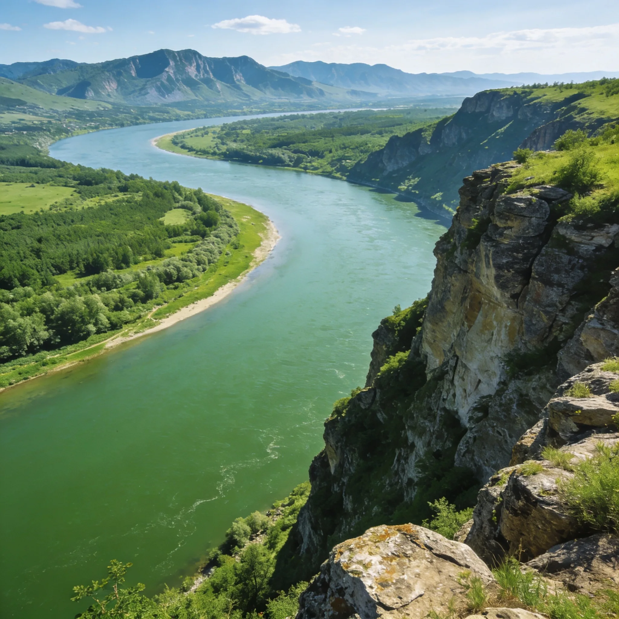 Самарская Лука — национальный парк, вид на излучину Волги